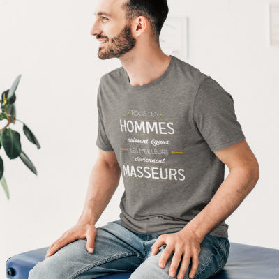 T-SHIRT MÉTIER LES MEILLEURS DEVIENNENT MASSEURS