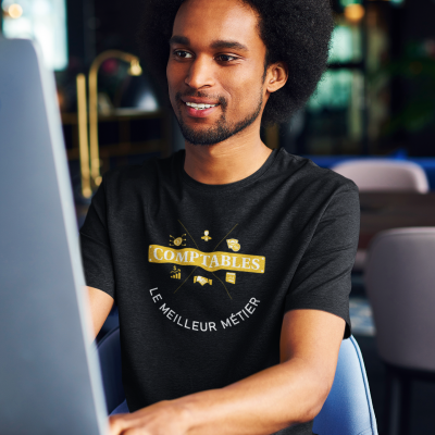 T-SHIRT COMPTABLES LE MEILLEUR MÉTIER POUR HOMME