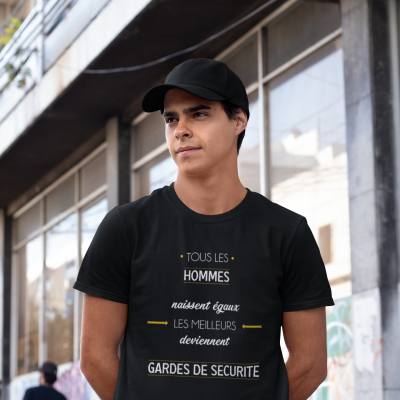 T-SHIRT MÉTIER LES MEILLEURS DEVIENNENT GARDES DE SÉCURITÉ