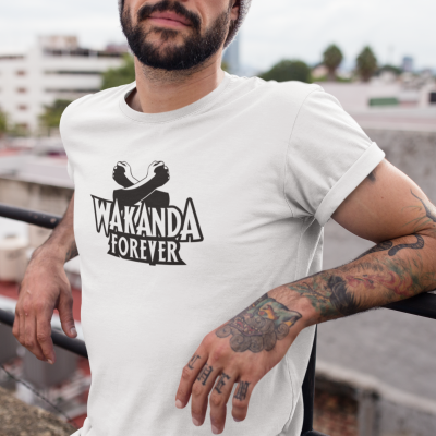 T-SHIRT WAKANDA FOREVER HOMME