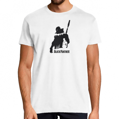 T-SHIRT BLACK PANTHER KING HOMME