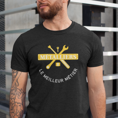 T-SHIRT MÉTALLIERS LE MEILLEUR MÉTIER POUR HOMME