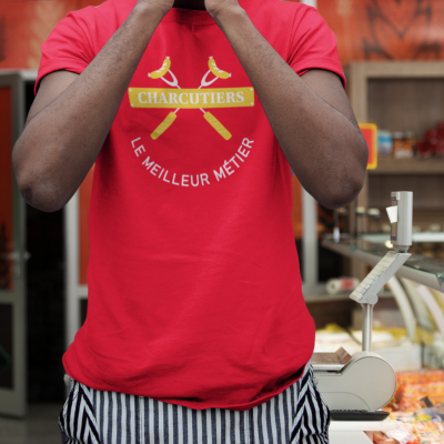 T-SHIRT CHARCUTIERS LE MEILLEUR MÉTIER POUR HOMME