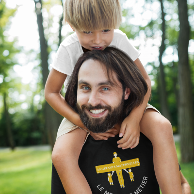T-SHIRT ASSISTANTS MATERNELLES LE MEILLEUR MÉTIER POUR HOMME