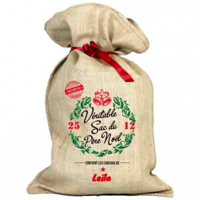 HOTTE DE NOËL - Véritable sac du Père Noël