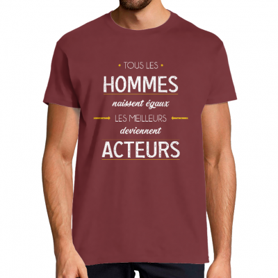 T-SHIRT MÉTIER LES MEILLEURS DEVIENNENT ACTEURS