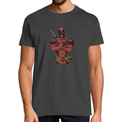 T-SHIRT STRONG DEADPOOL HOMME