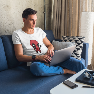 T-SHIRT DEADPOOL GRENADE HOMME