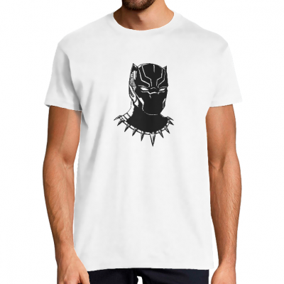 T-SHIRT BLACK PANTHER HOMME