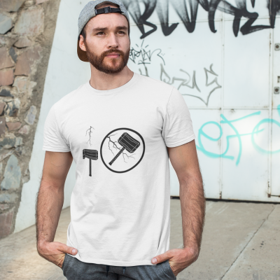 T-SHIRT LA PUISSANCE DU MARTEAU DE THOR HOMME