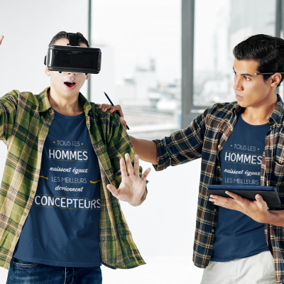 T-SHIRT MÉTIER LES MEILLEURS DEVIENNENT CONCEPTEURS