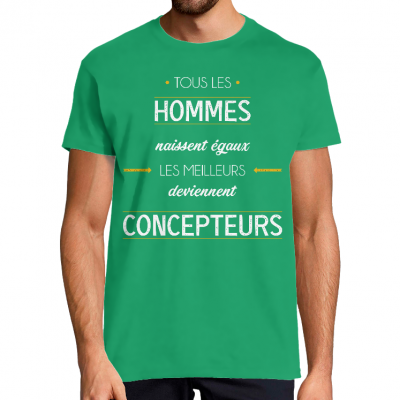 T-SHIRT MÉTIER LES MEILLEURS DEVIENNENT CONCEPTEURS