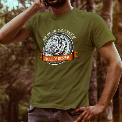 T-shirt Homme Chasse Sanglier