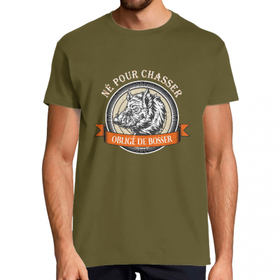 T-shirt Homme Chasse Sanglier