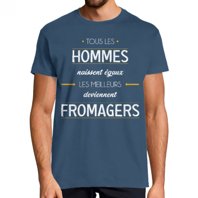 T-SHIRT MÉTIER LES MEILLEURS DEVIENNENT FROMAGERS