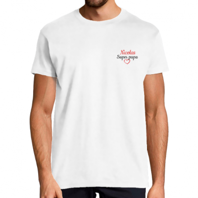 T-Shirt Papa Personnalisable – Cadeau unique avec texte au choix