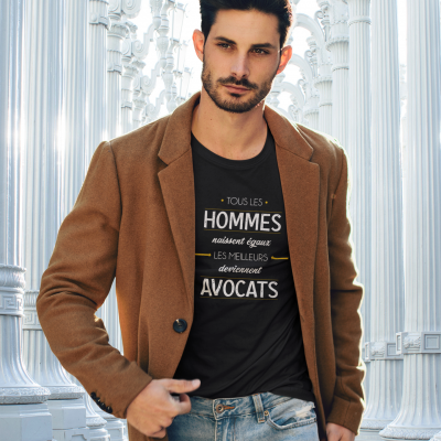 T-SHIRT MÉTIER LES MEILLEURS DEVIENNENT AVOCATS