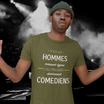 T-SHIRT MÉTIER LES MEILLEURS DEVIENNENT COMÉDIENS