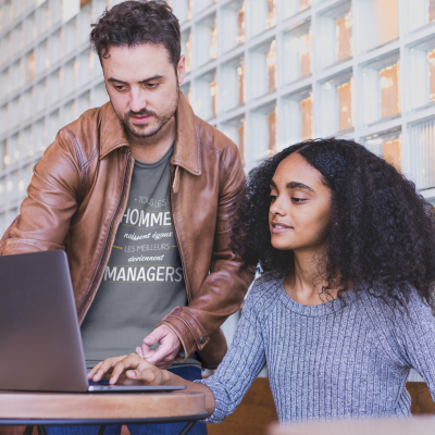 T-SHIRT MÉTIER LES MEILLEURS DEVIENNENT MANAGERS