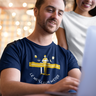T-SHIRT ASSISTANTS ADMINISTRATIFS LE MEILLEUR MÉTIER POUR HOMME