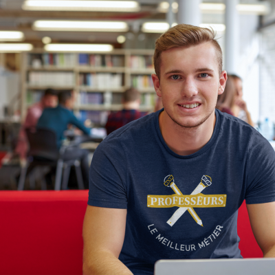 T-SHIRT PROFESSEURS LE MEILLEUR MÉTIER POUR HOMME