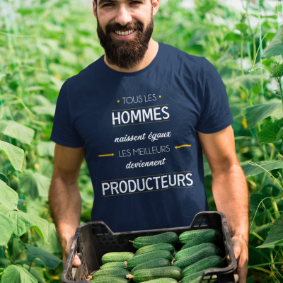 T-SHIRT MÉTIER LES MEILLEURS DEVIENNENT PRODUCTEURS
