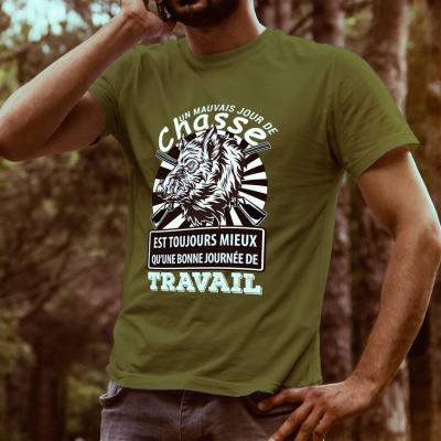 T-shirt Un Mauvais Jour de Chasse