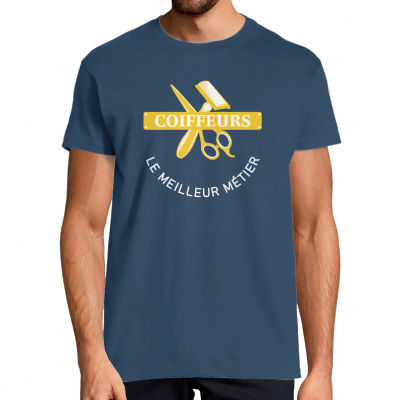 T-SHIRT COIFFEURS LE MEILLEUR MÉTIER POUR HOMME