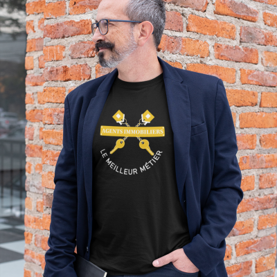 T-SHIRT AGENTS IMMOBILIERS POUR HOMME