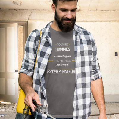 T-SHIRT MÉTIER LES MEILLEURS DEVIENNENT EXTERMINATEURS