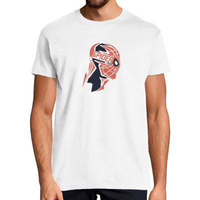 T-SHIRT LA FACE DE SPIDER-MAN HOMME