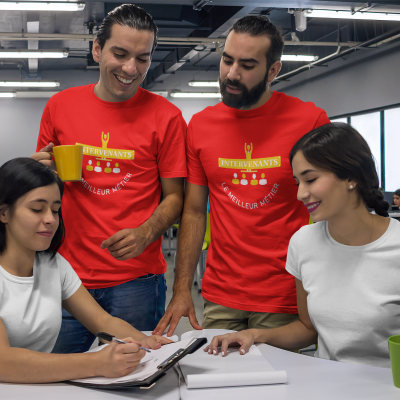 T-SHIRT INTERVENANTS LE MEILLEUR MÉTIER POUR HOMME