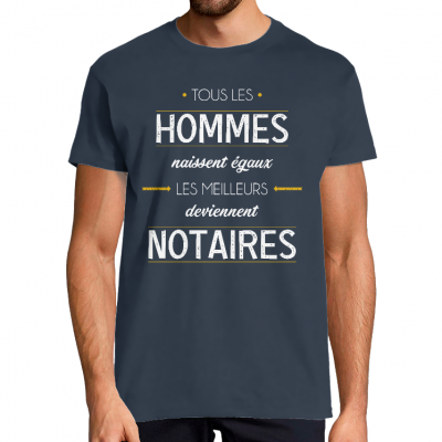 T-SHIRT MÉTIER LES MEILLEURS DEVIENNENT NOTAIRES