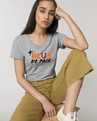 T-SHIRT FEMME PLUS DE PAIX