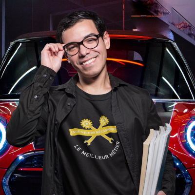 T-SHIRT INGÉNIEURS MÉCANIQUES POUR HOMME
