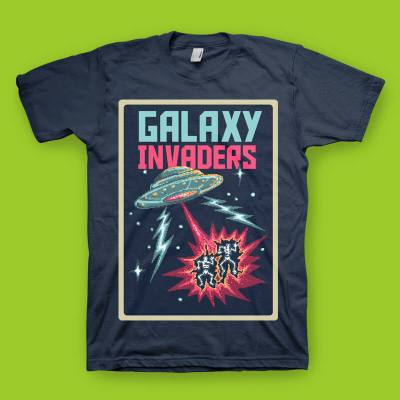 Galaxy Invaders - Tshirt OVNIS