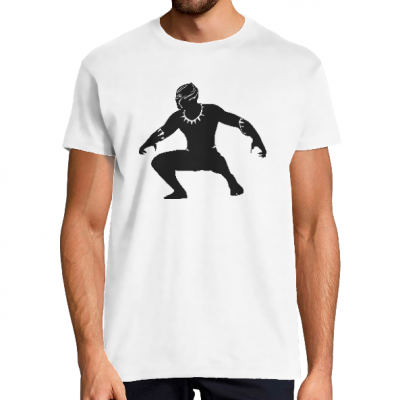 T-SHIRT BLACK PANTHER HOMME