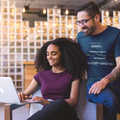 T-SHIRT MÉTIER LES MEILLEURS DEVIENNENT ASSISTANTS ADMINISTRATIFS