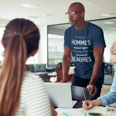 T-SHIRT MÉTIER LES MEILLEURS DEVIENNENT CADRES