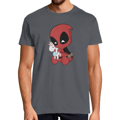 T-SHIRT DEADPULL UNICORN HOMME