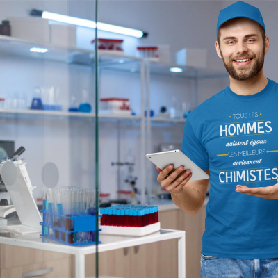 T-SHIRT MÉTIER LES MEILLEURS DEVIENNENT CHIMISTES