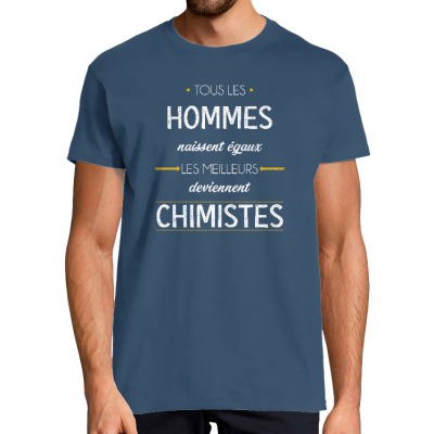 T-SHIRT MÉTIER LES MEILLEURS DEVIENNENT CHIMISTES
