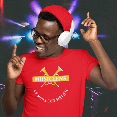 T-SHIRT MUSICIENS LE MEILLEUR MÉTIER POUR HOMME