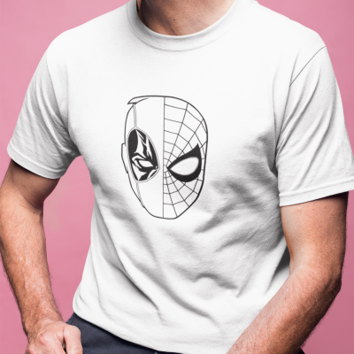 T-SHIRT DEADPOOL ET SPIDER-MAN HOMME