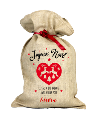 HOTTE DE NOËL - SAC PREPARE AVEC AMOUR