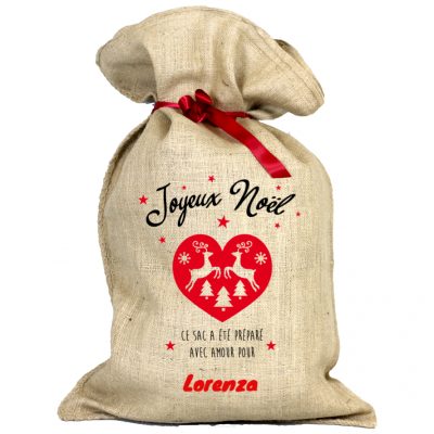 HOTTE DE NOËL - SAC PREPARE AVEC AMOUR