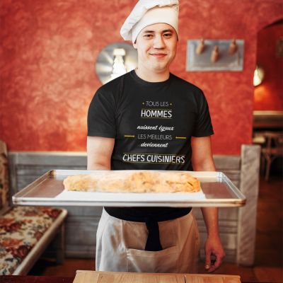 T-SHIRT MÉTIER LES MEILLEURS DEVIENNENT CHEFS CUISINIERS