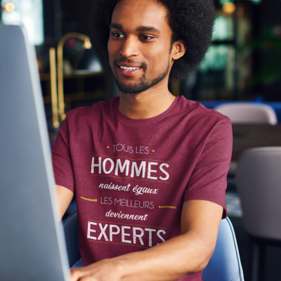 T-SHIRT MÉTIER LES MEILLEURS DEVIENNENT EXPERTS