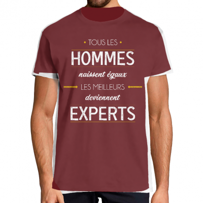 T-SHIRT MÉTIER LES MEILLEURS DEVIENNENT EXPERTS