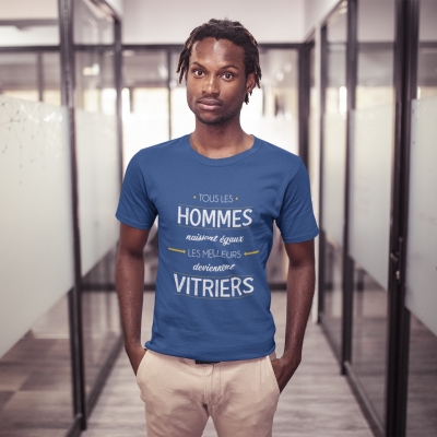 T-SHIRT MÉTIER LES MEILLEURS DEVIENNENT VITRIERS